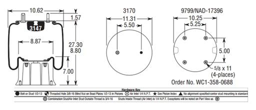 Firestone - FIRW01-358-9214 - W01-358-9214
