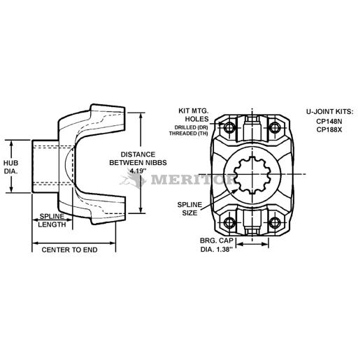 Meritor - ROC148N43571 - 148N43571