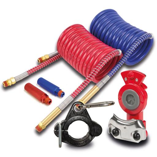 Main à air (glandhands), Boyaux spirales (Coils) et accessoires