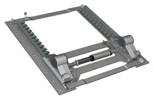 Base pour glissière de sellette d'attelage