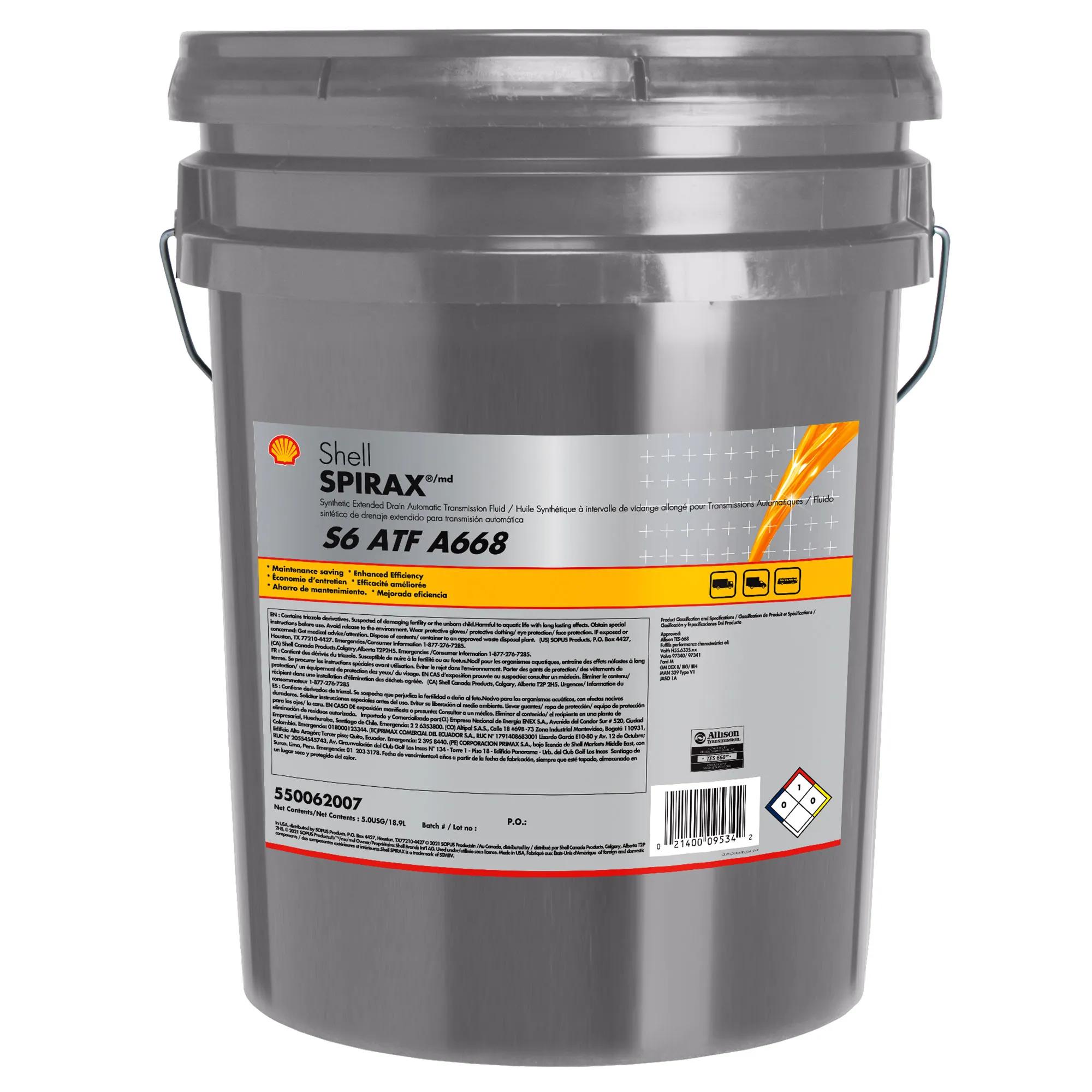 SHE 550062007 | SPIRAX S6 ATF A668 18.9L | Traction.com