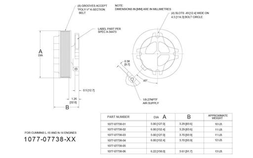 Kit Masters - KMR1077-07738-01 - 1077-07738-01