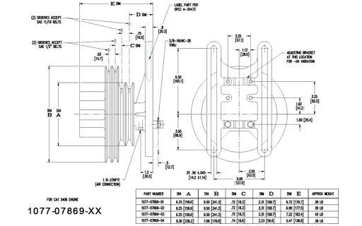 Kit Masters - KMR1077-07869-03 - 1077-07869-03