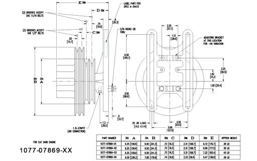 Kit Masters - KMR1077-07869-01 - 1077-07869-01