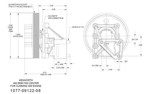 Kit Masters - KMR1077-09122-08 - 1077-09122-08