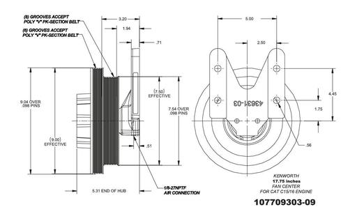 Kit Masters - KMR1077-09303-09 - 1077-09303-09