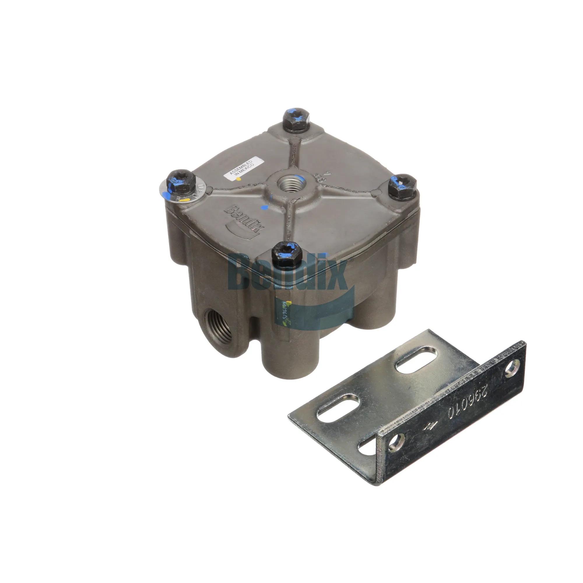 BEN 065104 | Bendix R-12 Relay Valve, New, 1/2-14 NPT Inlet, Four 3/8 ...