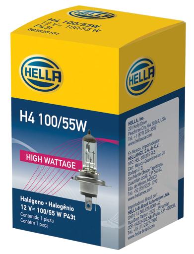 Hella - HLAH4-100/55W - H4-100/55W