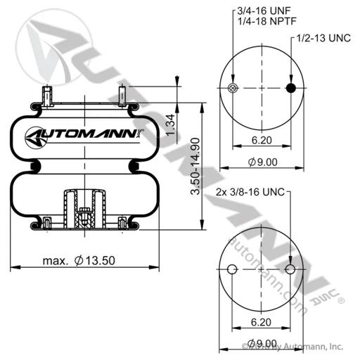 Automann - MZHABSP2B22RB-7550 - ABSP2B22RB-7550