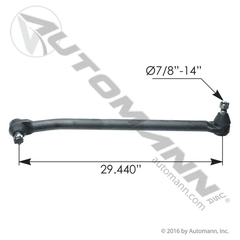 MZK 463DS1276 | Drag Link 29.440in C to C Freightliner | Traction.com