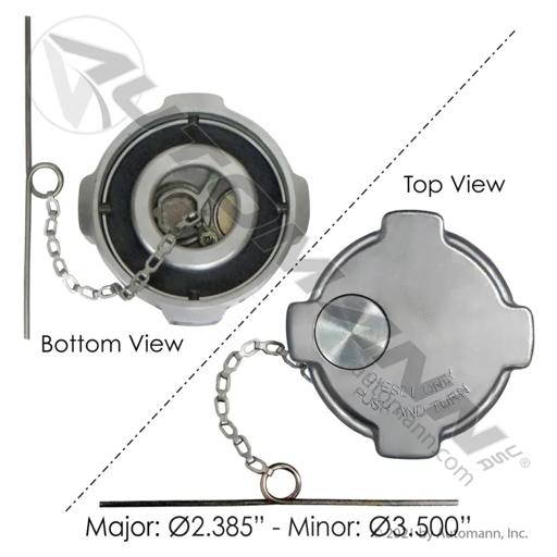 Ashata 4584554AF Bouchon de réservoir de carburant à gaz verrouillable