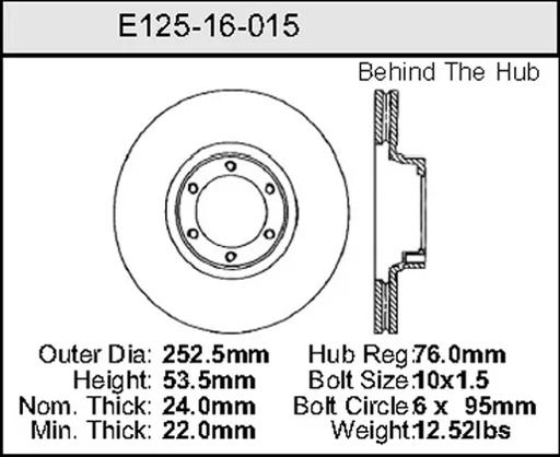 Bendix - BENE12516015 - E12516015