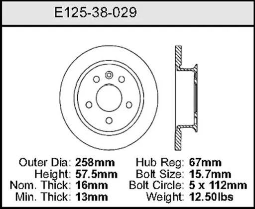 Bendix - BENE12538029 - E12538029