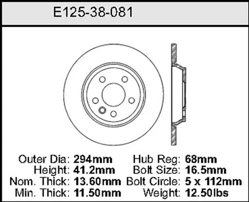 Bendix - BENE12538081 - E12538081