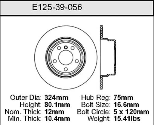 Bendix - BENE12539056 - E12539056