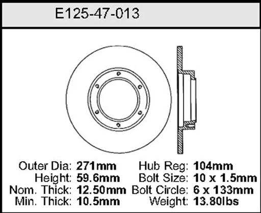 Bendix - BENE12547013 - E12547013