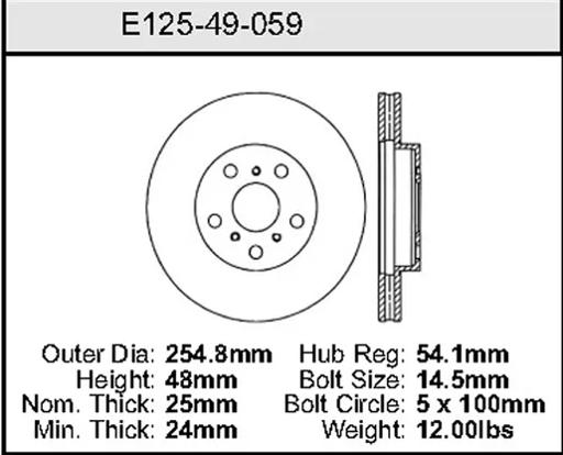 Bendix - BENE12549059 - E12549059