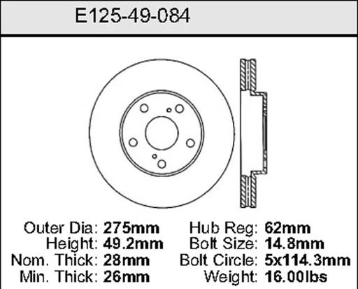 Bendix - BENE12549084 - E12549084