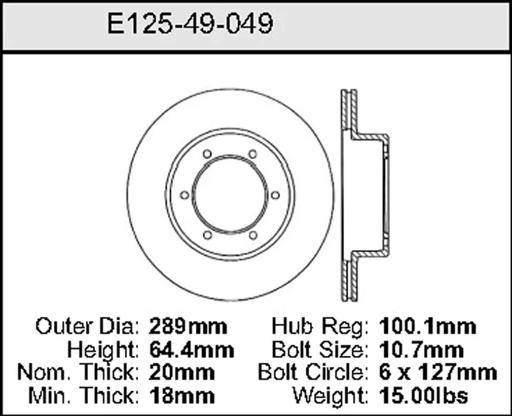 Bendix - BENE12549049 - E12549049