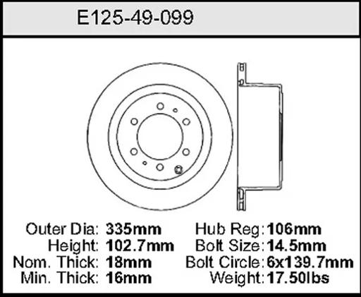 Bendix - BENE12549099 - E12549099