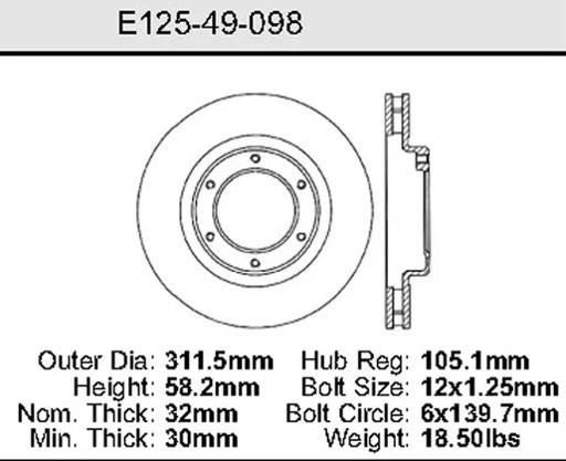 Bendix - BENE12549098 - E12549098