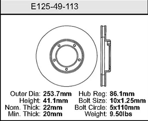 Bendix - BENE12549113 - E12549113