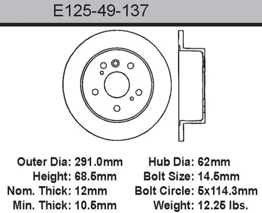 Bendix - BENE12549137 - E12549137