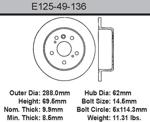 Bendix - BENE12549136 - E12549136