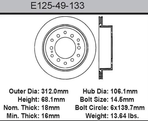 Bendix - BENE12549133 - E12549133