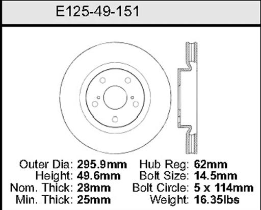 Bendix - BENE12549151 - E12549151