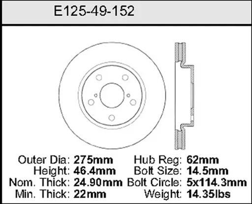 Bendix - BENE12549152 - E12549152