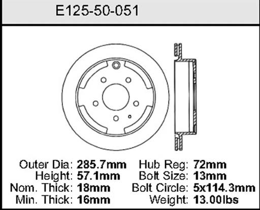 Bendix - BENE12550051 - E12550051