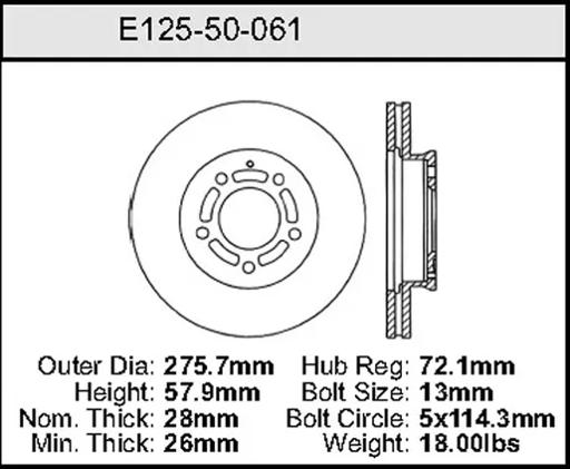 Bendix - BENE12550061 - E12550061