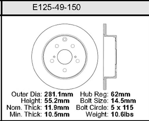 Bendix - BENE12549150 - E12549150