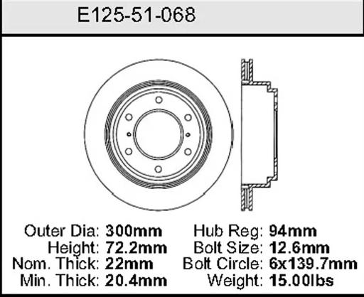 Bendix - BENE12551068 - E12551068