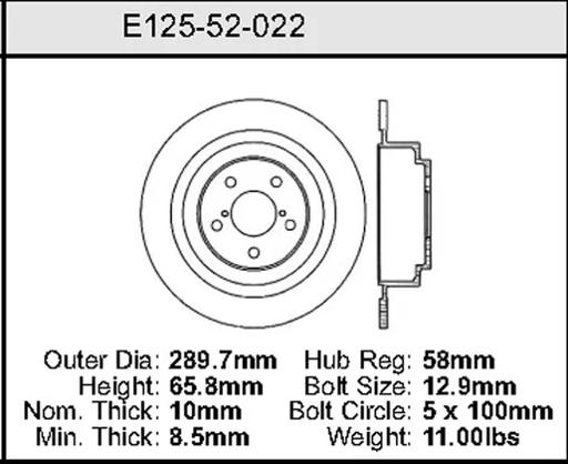 Bendix - BENE12552022 - E12552022