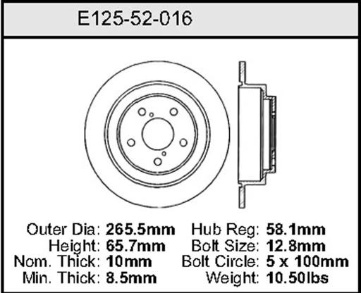 Bendix - BENE12552016 - E12552016