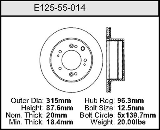 Bendix - BENE12555014 - E12555014