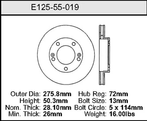 Bendix - BENE12555019 - E12555019