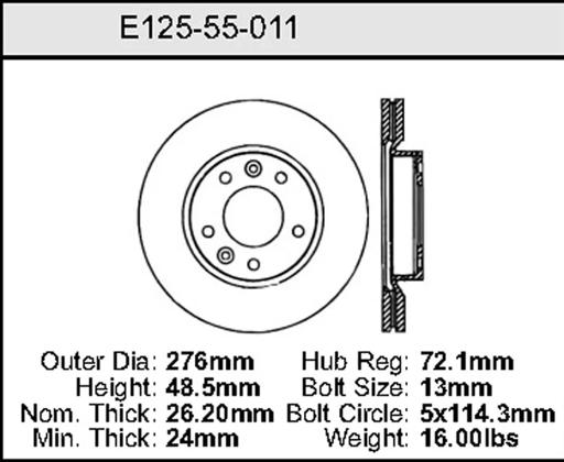Bendix - BENE12555011 - E12555011