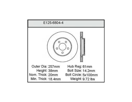 Bendix - BENE12568044 - E12568044