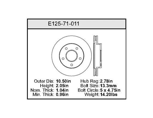 Bendix - BENE12571011 - E12571011