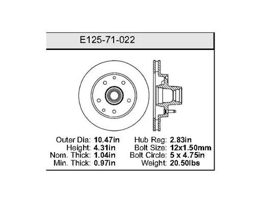 Bendix - BENE12571022 - E12571022