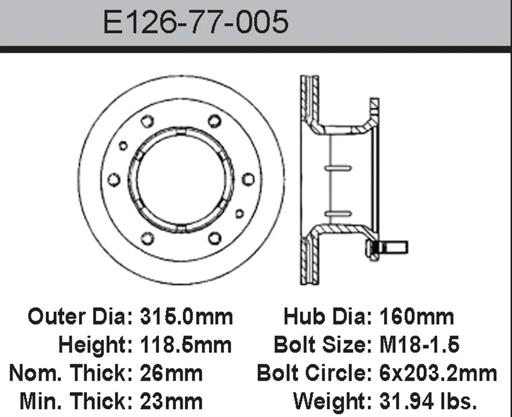 Bendix - BENE12577005 - E12577005