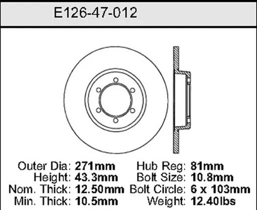 Bendix - BENE12647012 - E12647012