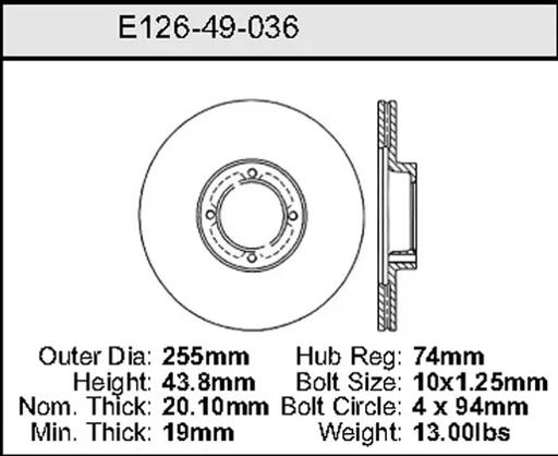 Bendix - BENE12649036 - E12649036