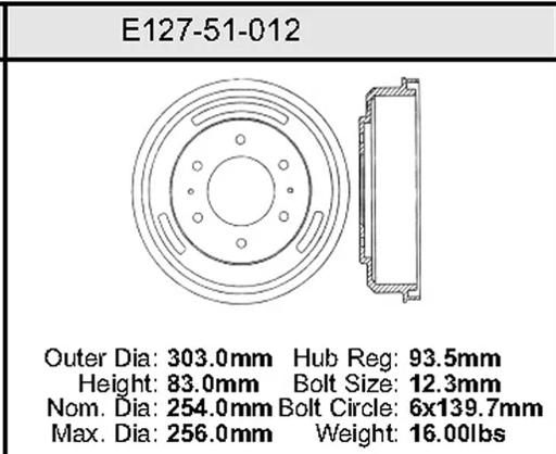 Bendix - BENE12751012 - E12751012