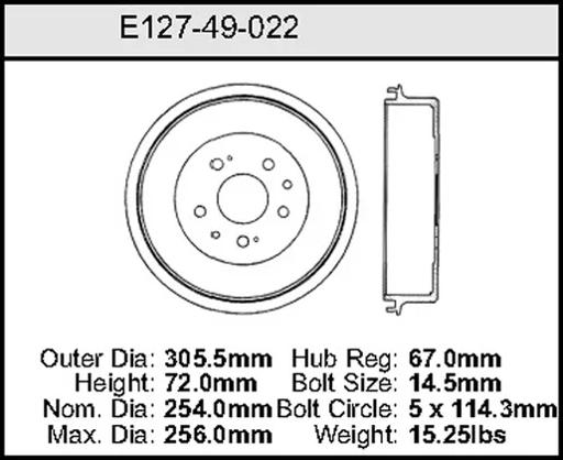 Bendix - BENE12749022 - E12749022