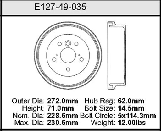 Bendix - BENE12749035 - E12749035