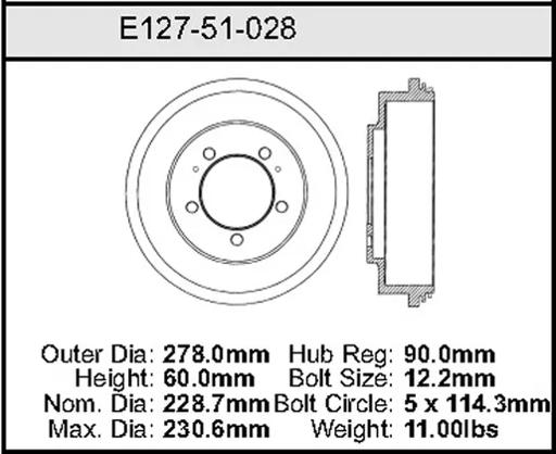 Bendix - BENE12751028 - E12751028